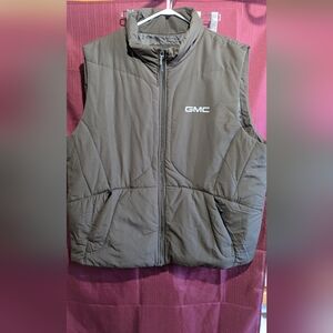 Men's GMC Brown Puffer Vest Xxl Like New Condition